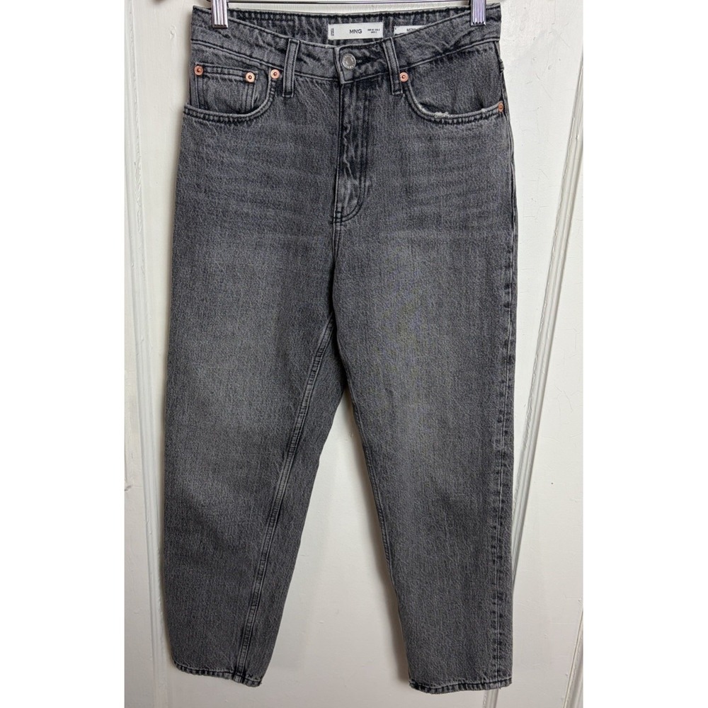 MNG Mango Gray Acid Wash Mom Jean Size 2‎